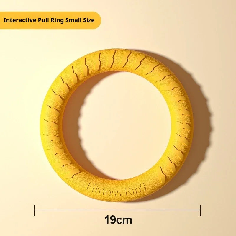 Dog Chew Ring Toy, EVA Flying Ring Disc, Durable Soft Bite‑Resistant Molar Interactive Outdoor Play Toy for Medium Large Dogs