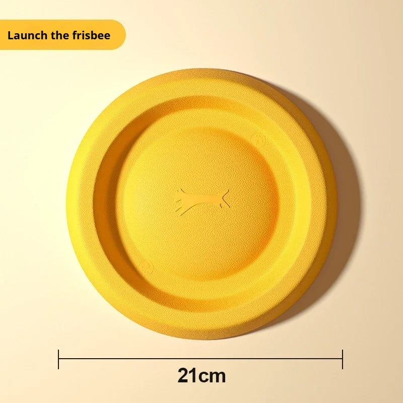 Dog Chew Ring Toy, EVA Flying Ring Disc, Durable Soft Bite‑Resistant Molar Interactive Outdoor Play Toy for Medium Large Dogs