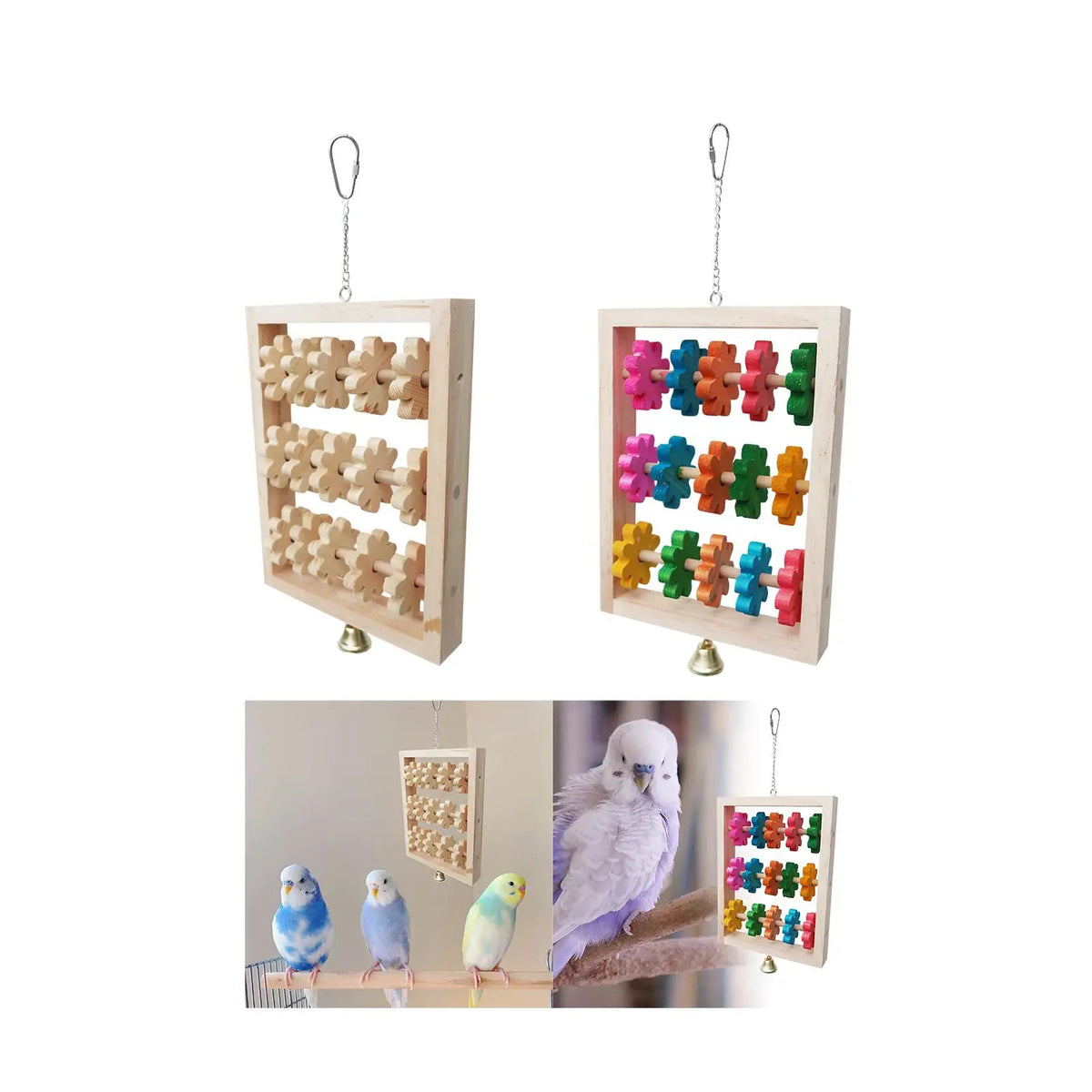 Bird Swing Toys Parrot Perch, Playing Parakeet Cage Hammock, Climbing Indoor Parakeet Climbing Swing, Bird Cage Toy