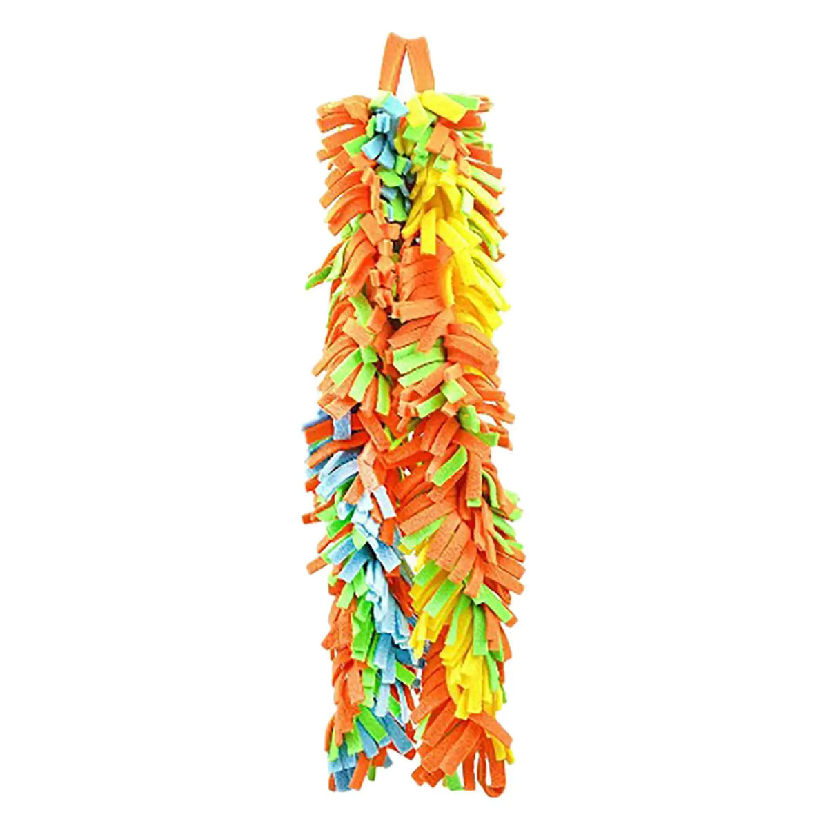 Parrot Knotted Rope Chew Toy Hanging Bird Cage Accessories Multicolor Cloth Supplies for Finch Conure Cockatiel