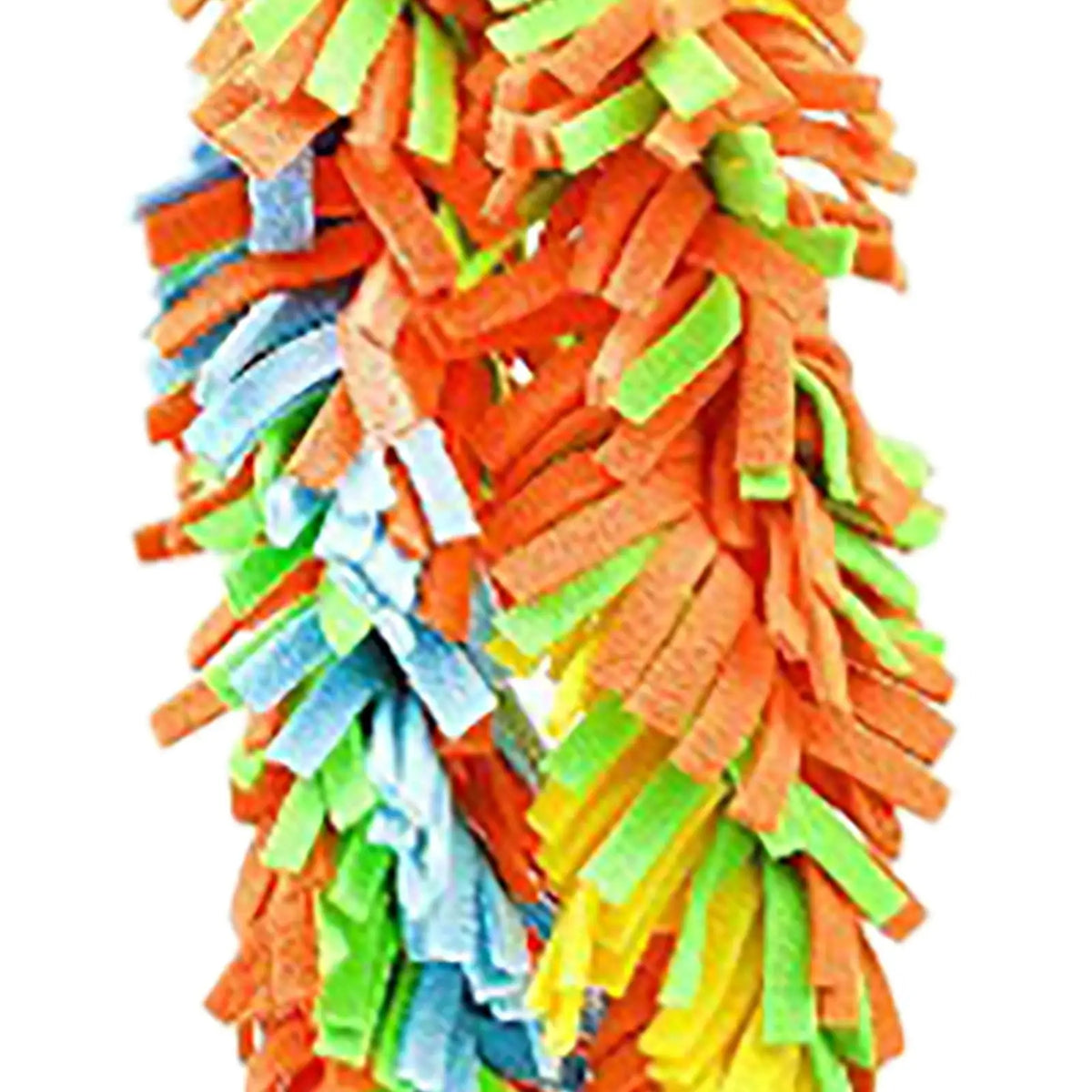 Parrot Knotted Rope Chew Toy Hanging Bird Cage Accessories Multicolor Cloth Supplies for Finch Conure Cockatiel