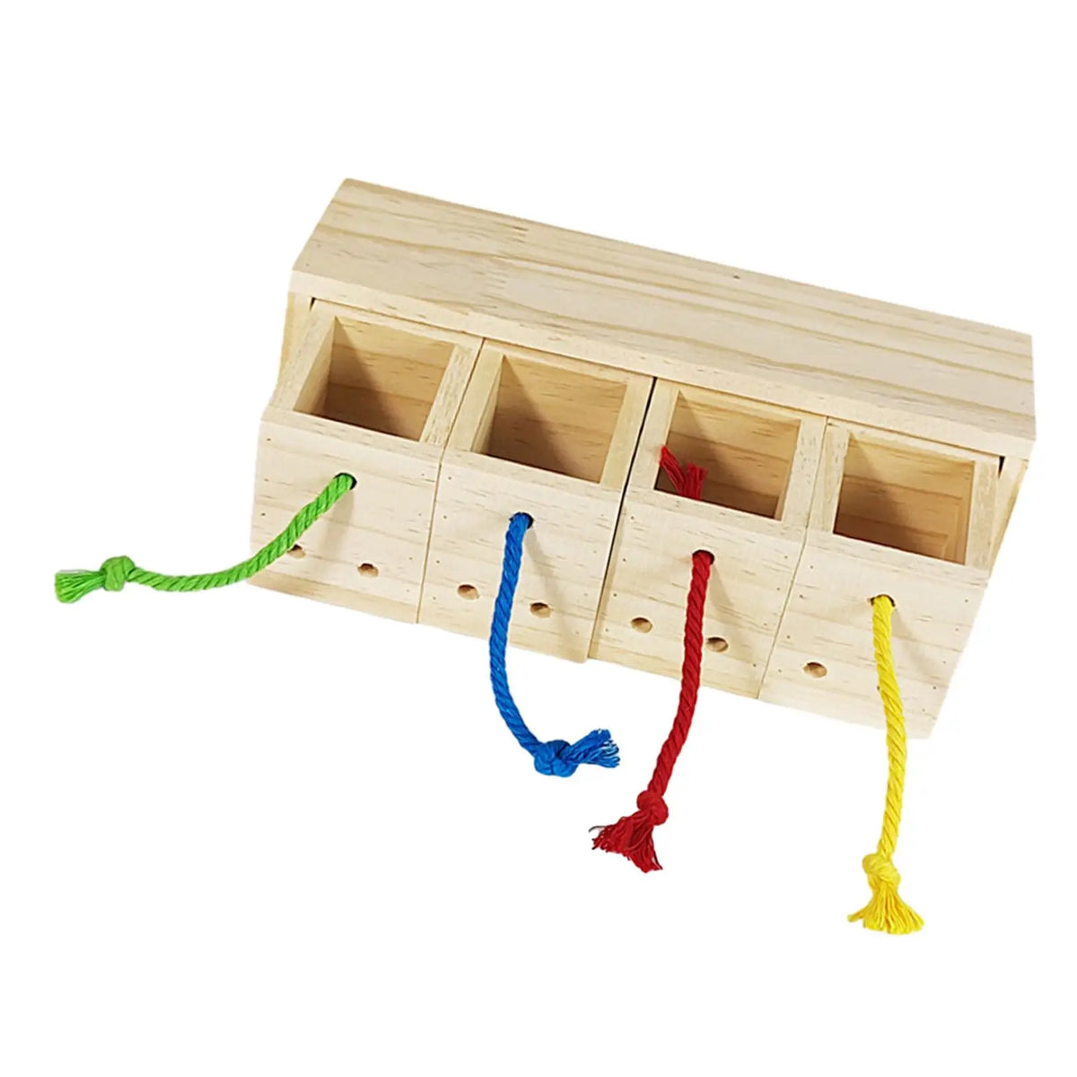 Forage Toy Wooden Bird Foraging Feeder Toy Chew Toy Bird Foraging Toy Parrot Feeder Box for Macaws Lovebird Budgies Anchovies
