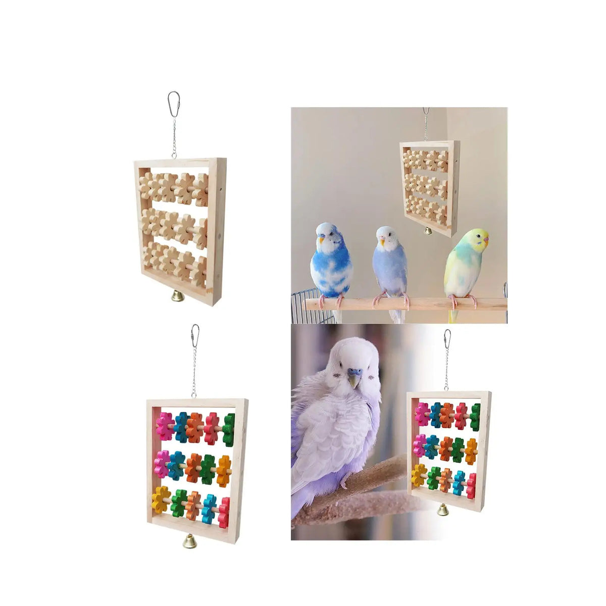 Bird Swing Toys Parrot Perch, Playing Parakeet Cage Hammock, Climbing Indoor Parakeet Climbing Swing, Bird Cage Toy