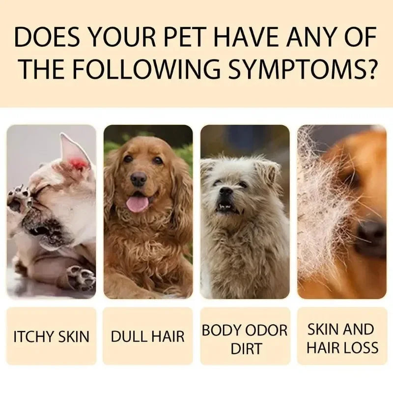 100/300ML Pet Shampoo Cat Dog Hair Softening Shower Gel Anti Mite Moisturizing Itchy Cleans Hair Remove Dirt Odor Pet Products