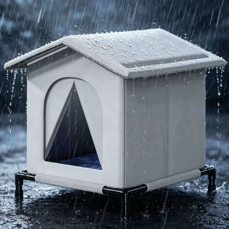Stray Cat Dog House Waterproof Outdoor Winter Warm Pet Cave Sleeping Beds Home Foldable Washable for Small Dog Puppy Supplies