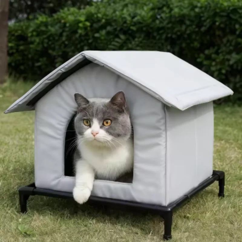 Stray Cat Dog House Waterproof Outdoor Winter Warm Pet Cave Sleeping Beds Home Foldable Washable for Small Dog Puppy Supplies