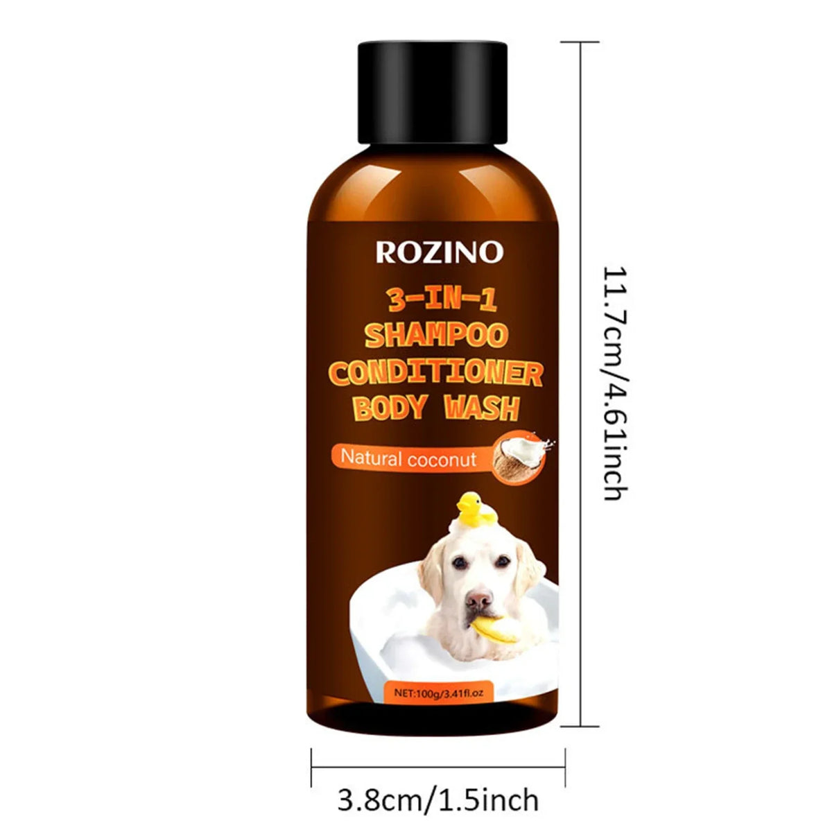Pet Aromatherapy Body Wash 3 in 1 Coconut Flavour Stain Odor Eliminator Tearless Moisturizer Dog Shampoo And Conditioner
